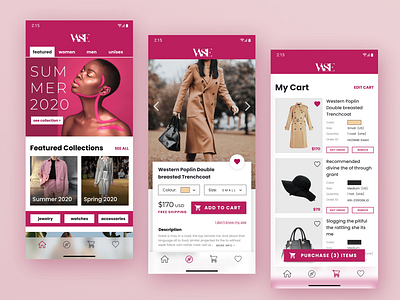 Vase Boutique Mobile Web App