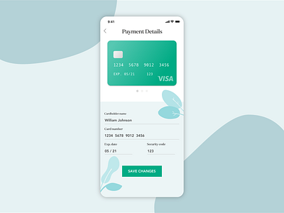 Daily UI 02: Payment Details Page checkout colorblock credit card daily ui humaaans illustration payment app the sill ui ux