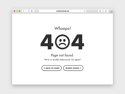 #008 404 Page - Daily UI Design Challenge