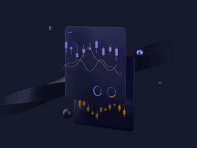 Stock Market 3d 3dart blender blendercycles branding branding concept cycles floating geometric art illustration model render rendering ui ui design uidesign uiux web design website