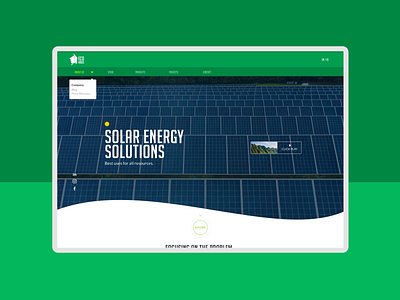 Eco Web Design branding design eco ecology green landing page solar energy solar panel ui ui design uidesign uiux ux web webdesign website website design