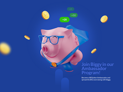 Super Piggy 3d blender3d character design illustration mascot mascot character mascot design pig piggy piggybank superhero ui