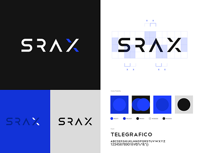 SRAX Logo redesign brand branding color palette identity logo logo redesign logtype ui