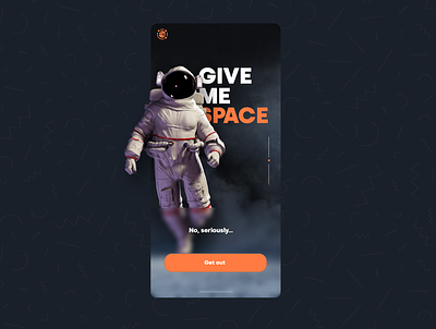 Give me space - Mobile UI Design app app design app ui astronaut dark ui flat galaxy illustration mobile app space ui uiux