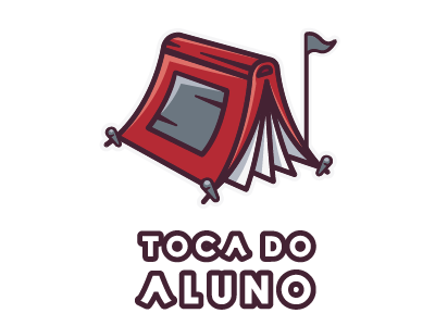 Toca do Aluno design flat icon illustrator logo marca vector