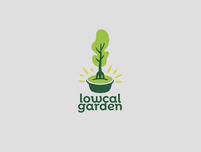 lowcal garden branding food green health healthy illustration logo logo design salad