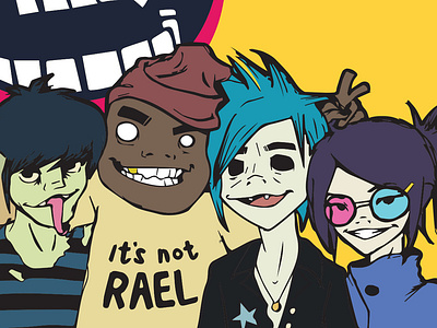 Gorillaz gorillaz illustration vector