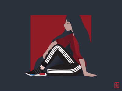 adidas NMD adidas adidas originals after affects design flow gif illustration motion motion graphics motiongraphics vector