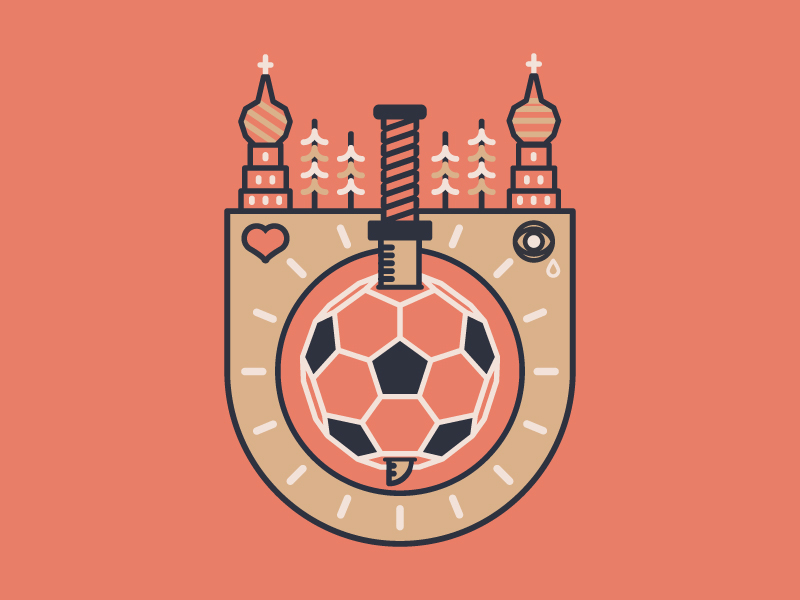 World Cup badge illustration soccer worldcup