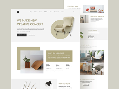 Furniture Website Homepage Full