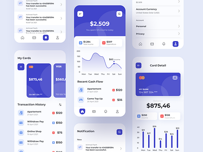 Finance Mobile App by Andri Prasetia for SLAB Design Studio on Dribbble