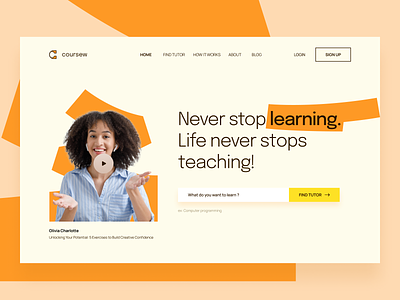 Coursew Education Landing Page