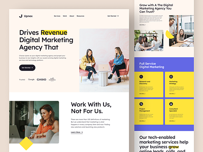 Upnex - Digital Marketing Agency Website