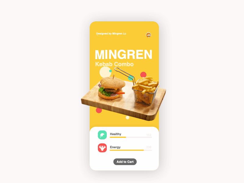 Burger order UX Design booking branding burger menu order principle swipe ui design ux