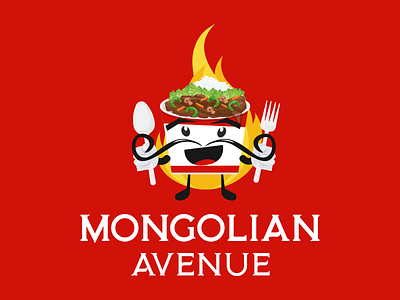 Mongolian Avenue design food food logo graphic design graphics illustration logo logo design logo design branding logodesign vector vector art