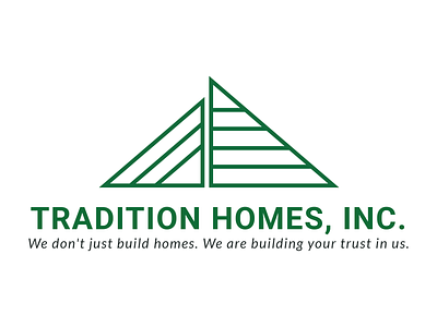 Tradition Homes, Inc. design line art logo logo logo design logo design concept logodesign minimalist minimalist logo minimalist logo design real estate real estate logo