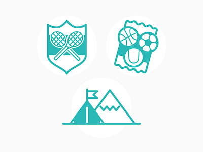 Icons icons sports vector