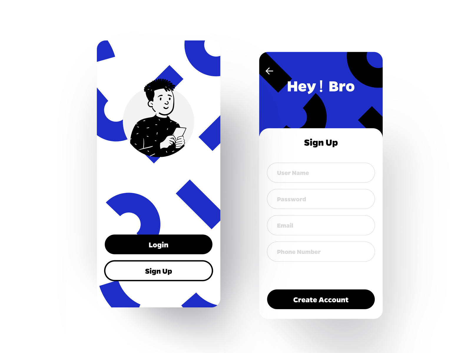 Login&Sign up by Lauram on Dribbble