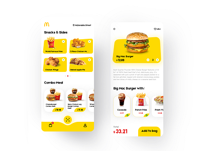 Mcdonalds ui design