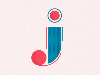 36 Days of Type: J 36days j 36daysoftype design font halftone illustration illustrator letter lettering texture type typography