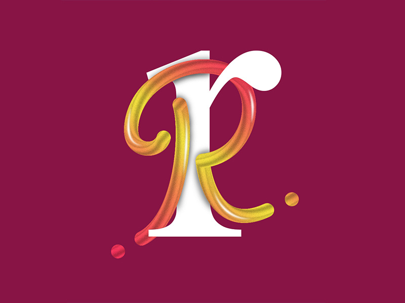 36 Days of Type: R illustration design photoshop illustrator interlaced 3d lettering letter typography type 36days-r 36daysoftype