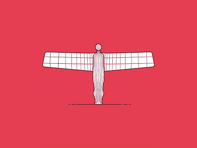 36 Days of Type: T 36days t 36daysoftype angel angel of the north design geordie illustration illustrator letter lettering monument newcastle north east type typography