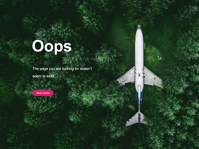 Error page 404 airline error error page green