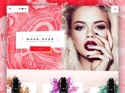 INI Makeup Website Concept