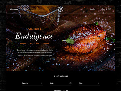 Beauty and The Meat concept design meat ui website