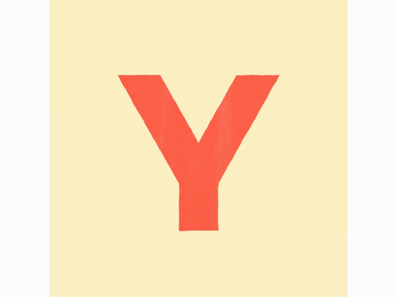 Y ~ 36 Days of Type 07 36dayoftype 36days 36daysoftype 36daysoftype07 after effects animation letter motion motion graphics positive vector yes yesterday