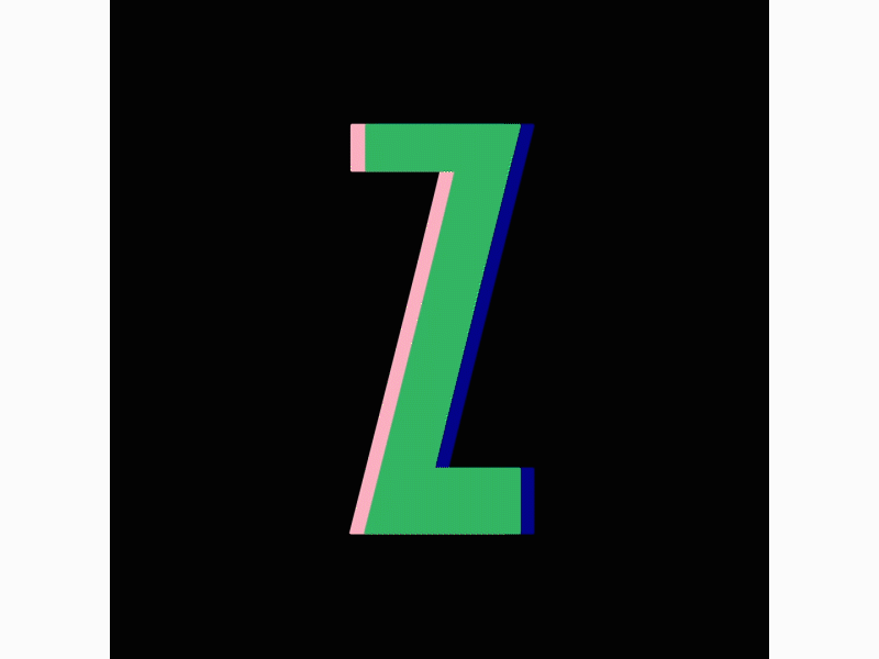 Z ~ 36 Days of Type 07 36days 36daysoftype 36daysoftype06 36daysoftype07 after effects animation letter loop motion motion graphics vector zero zerowaste