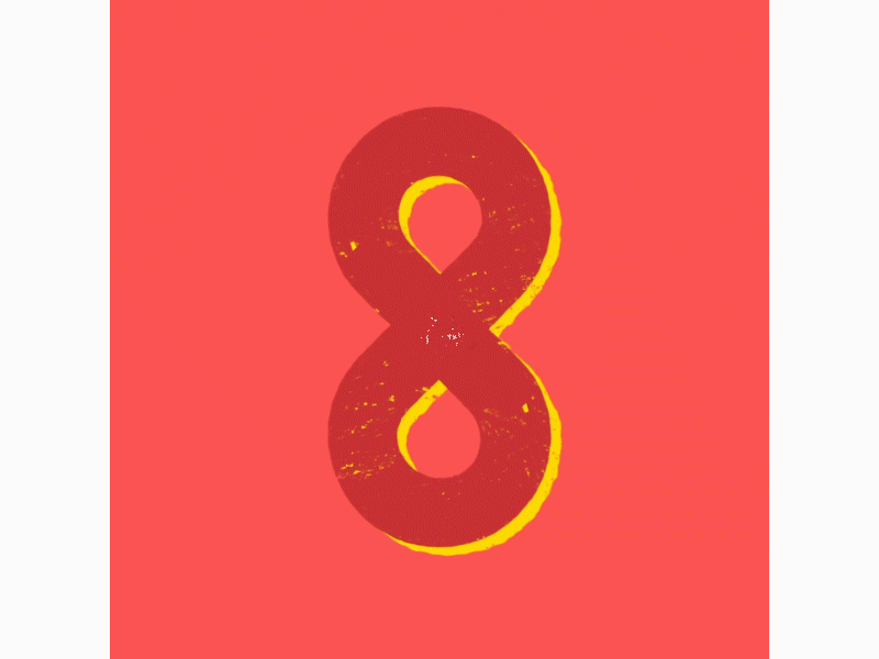 8 ~ 36 Days of Type 07 36days 36daysoftype 36daysoftype07 after effects animation letter loop motion motion graphics number vector