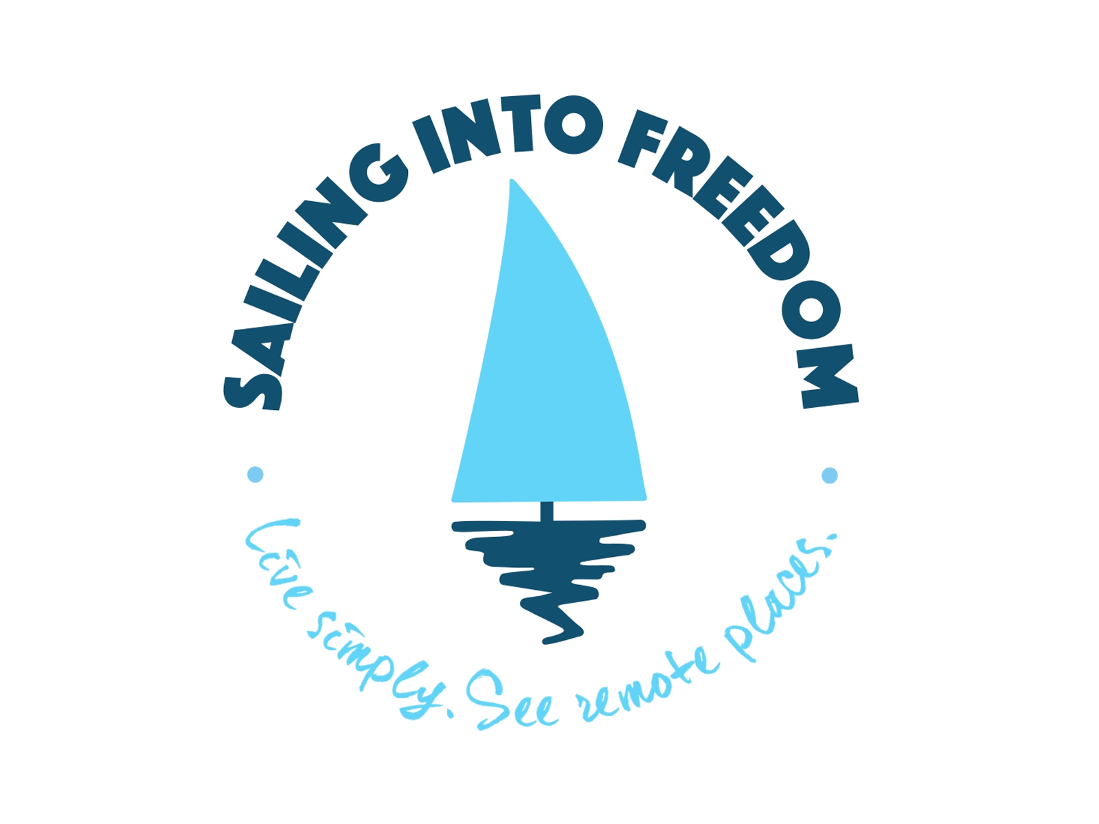 Sailing Into Freedom Logo after effects animation branding design logo logo animation logo design motion motion graphics rebranding typography vector