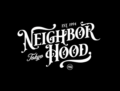 Neighborhood - Type black branding design fashion flat graphic design icon logo minimal type typography vector vintage