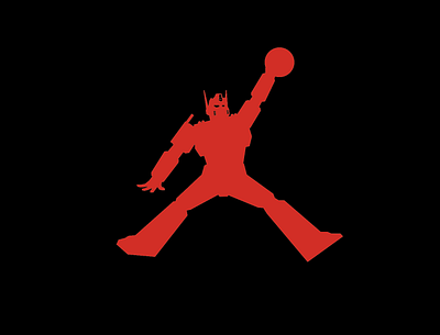 Air Prime basketball branding design flat graphic design icon jordan logo optimus prime transformers vector