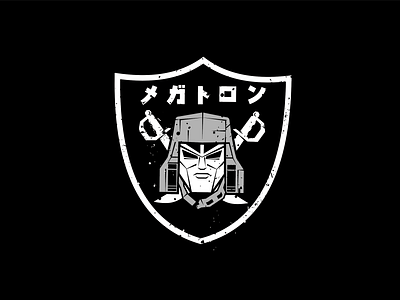 Megatron - NFL Logo black character design graphic design illustration logo megatron minimal transformers typography vector