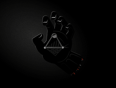 Darth Vaders Hand darthvader empire strikes back graphic design hand illustraion return of the jedi starwars vector