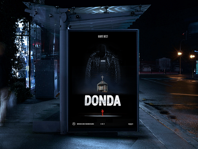 Donda - Movie Poster donda graphic design hip hop kanye kanye west kardashians movie movieposter music poster rap yeezy