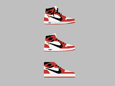 Sneakers - Jordan 1's cookies design flat graphic design illustration jordan minimal nike offwhite sneakers vector
