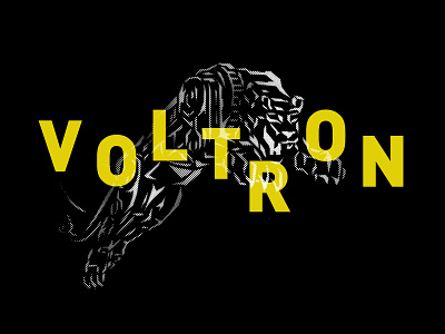 Voltron character design graphic design illustration lion minimal robots streetart typography vector voltron