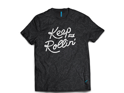 Keep on Rollin - T-shirt black branding camo design graphic design lettering map merchandise minimal tshirt type art typogaphy uk vector