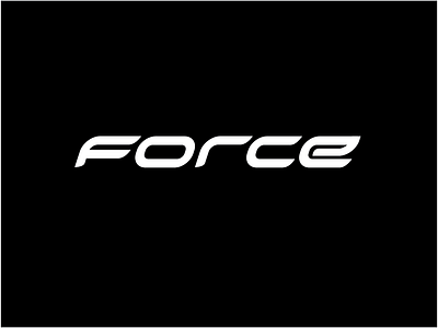 Force Logo 2d branding design forces graphic design icon identity lettering logo minimal print typedesign typography ui vector