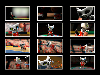 FIBA Mascot - Storyboard Animation