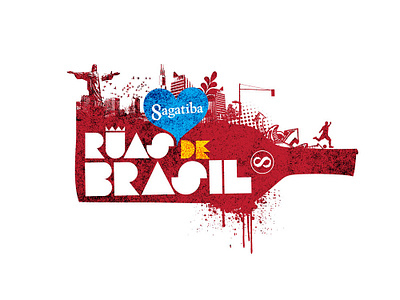 Sagatiba - Wall Art alcohol branding brazil design graphic design illustration rio sagatiba spray streetart vector