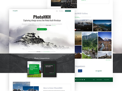 PhotoHKH - Homepage clean competition design homepage interface mountain simple ui ux web website