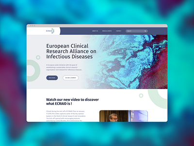 European Clinical Research Alliance on Infectious Diseases design ui ux web