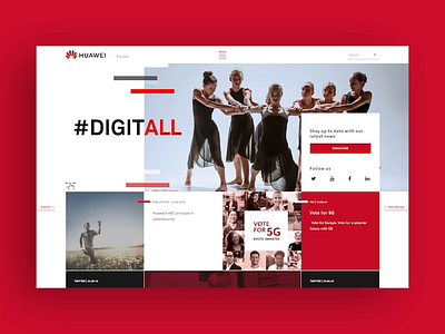 Huawei.eu animation design ui