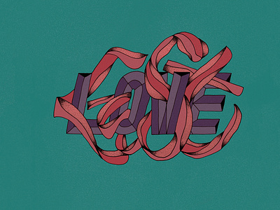 Love / Lust : Final graphic design hand lettering handlettering illustration lettering logo logotype sketch typography