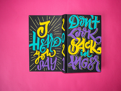 JOURNAL ART : Don't Look Back in Anger custom handmade lettering poscapens typography