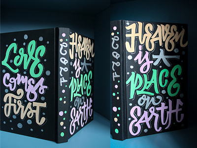 Heaven Is A Place On Earth custom hand lettering lettering typography